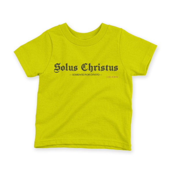 Camiseta Infantil Ele Rei – Solus Christus Nº1 - Imagem 5