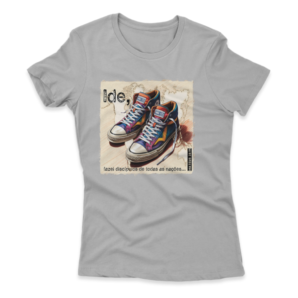 Camiseta Feminina Ele Rei – Mateus 28:19 - Imagem 8