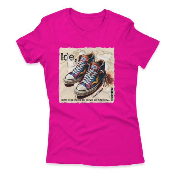Camiseta Feminina Ele Rei – Mateus 28:19 - Imagem 6