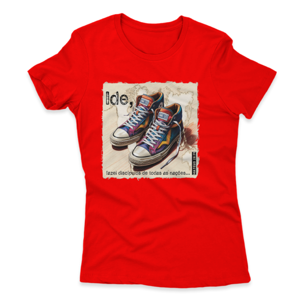Camiseta Feminina Ele Rei – Mateus 28:19 - Imagem 5