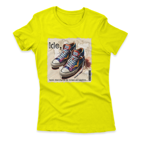Camiseta Feminina Ele Rei – Mateus 28:19 - Imagem 4