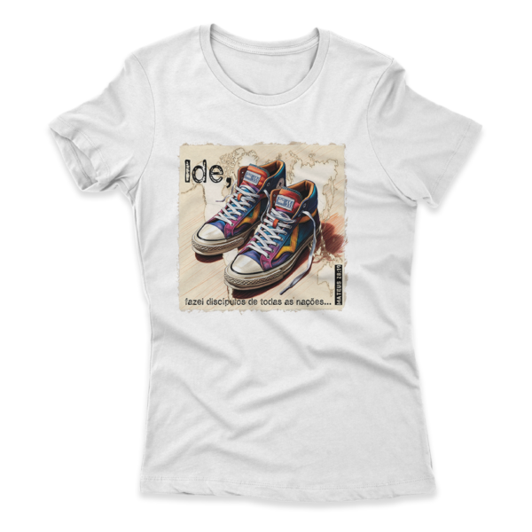 Camiseta Feminina Ele Rei – Mateus 28:19 - Imagem 9