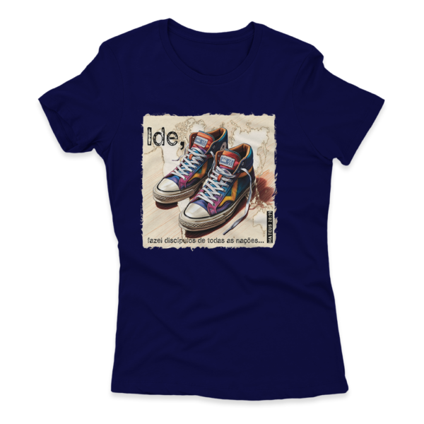 Camiseta Feminina Ele Rei – Mateus 28:19 - Imagem 3