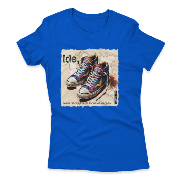 Camiseta Feminina Ele Rei – Mateus 28:19 - Imagem 2