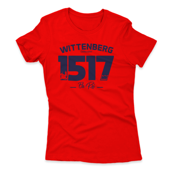 Camiseta Feminina Ele Rei - Wittenberg 1517 - Imagem 4
