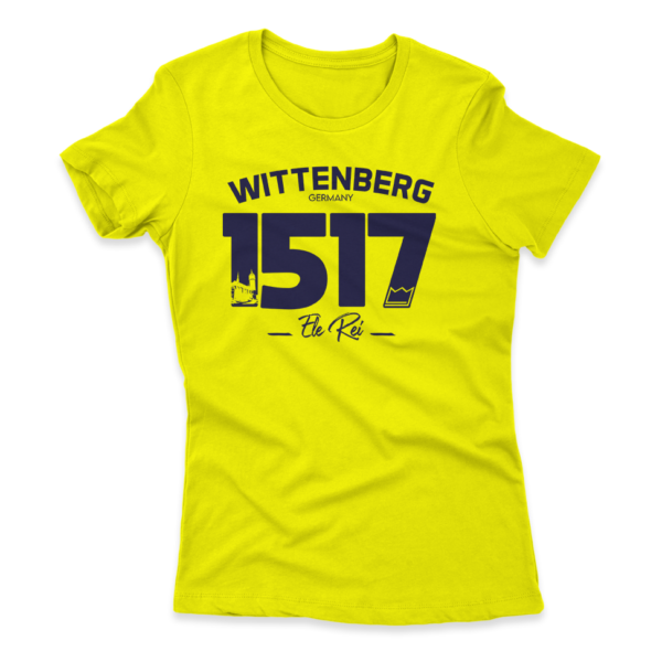 Camiseta Feminina Ele Rei - Wittenberg 1517 - Imagem 3