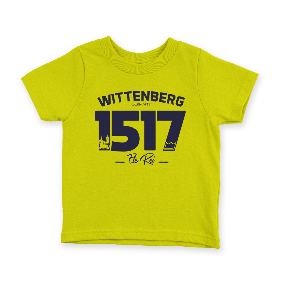 Camiseta Infantil Ele Rei – Wittenberg 1517