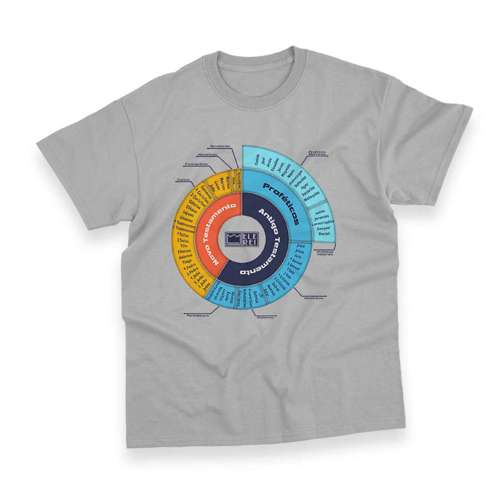 Camiseta Masculina Ele Rei – A Bíblia (66 Livros) - Imagem 11