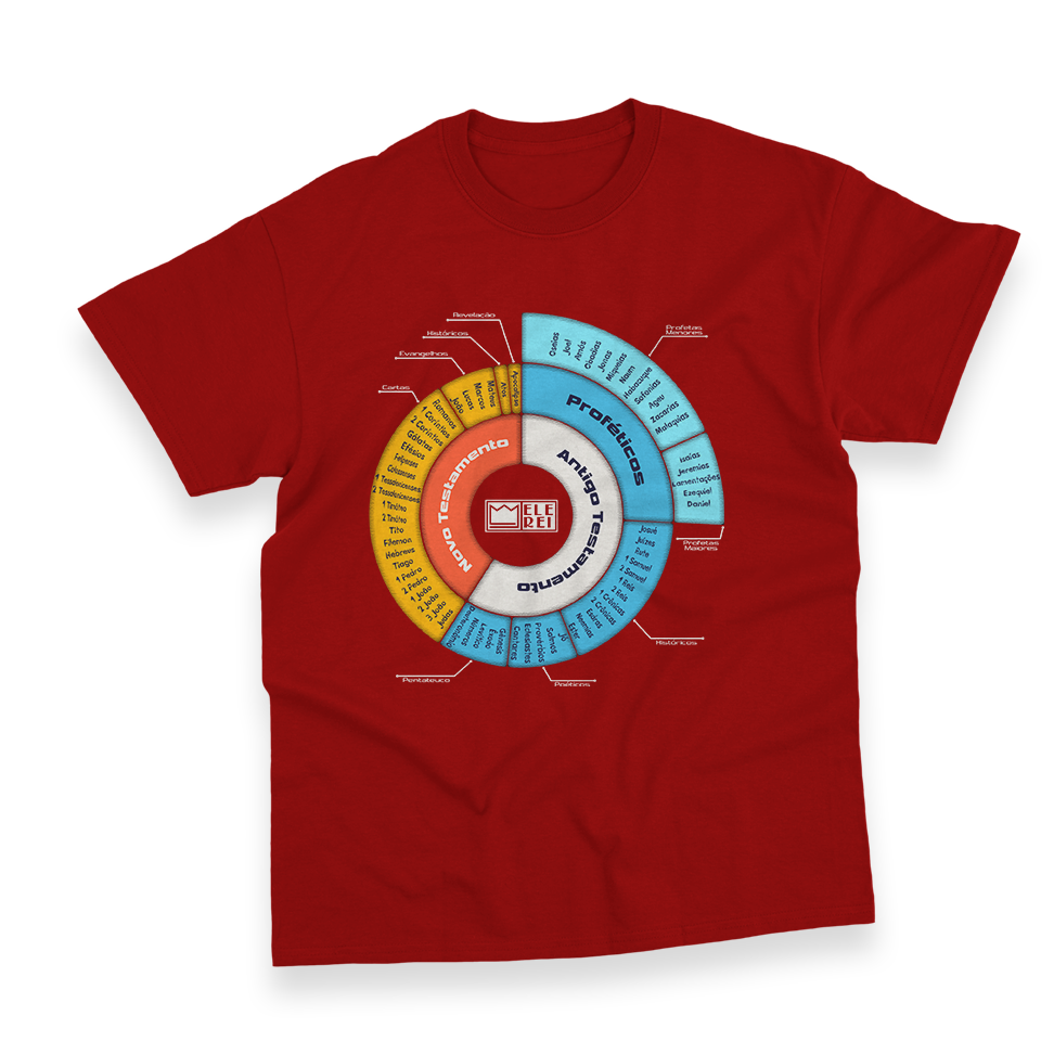 Camiseta Masculina Ele Rei – A Bíblia (66 Livros) - Imagem 2