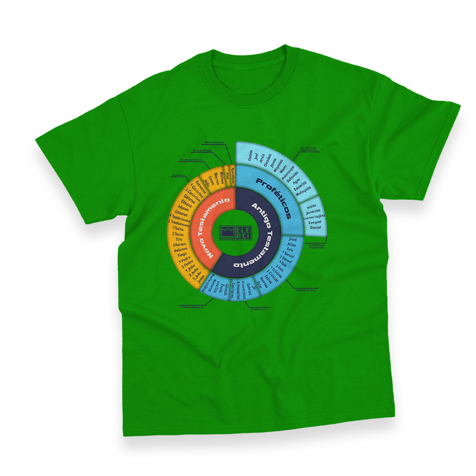 Camiseta Masculina Ele Rei – A Bíblia (66 Livros) - Imagem 7