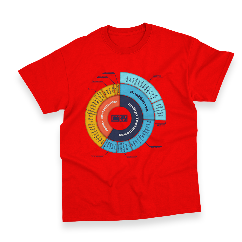 Camiseta Masculina Ele Rei – A Bíblia (66 Livros) - Imagem 6