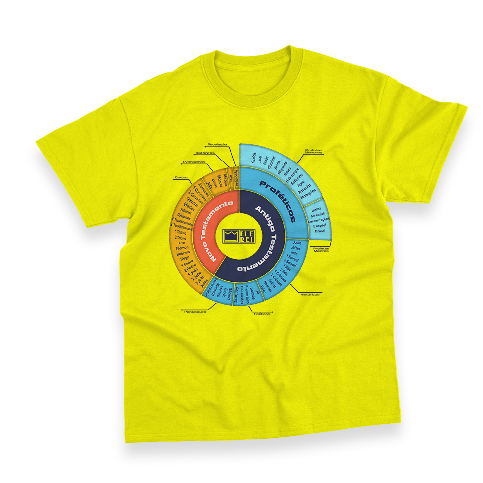 Camiseta Masculina Ele Rei – A Bíblia (66 Livros) - Imagem 5