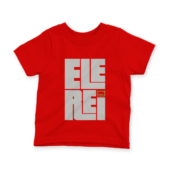 Camiseta Infantil Ele Rei – Escrita – Encaixe - Imagem 5