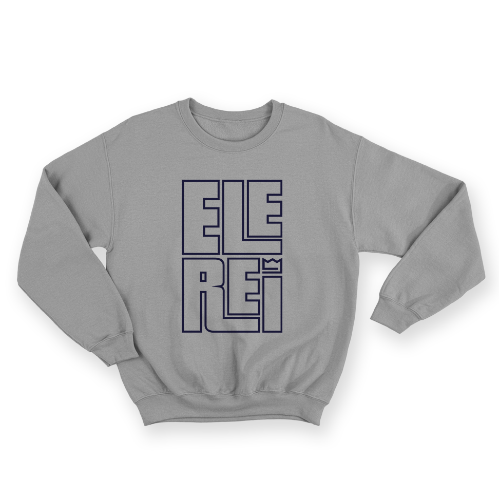 Blusa Moletom Fechado Ele Rei – Escrita – Encaixe