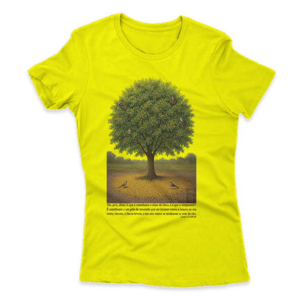 Camiseta Feminina Ele Rei – Lucas 13:18-19 (O Grão de Mostarda) - Imagem 9