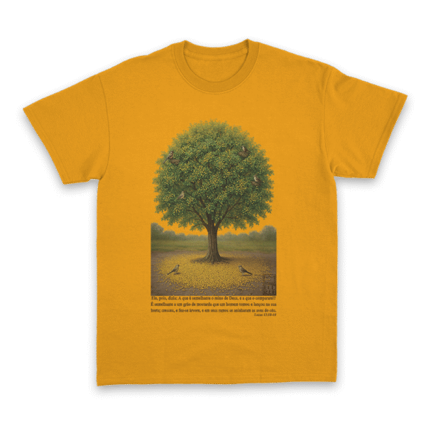 Camiseta Masculina Ele Rei – Lucas 13:18-19 (O Grão de Mostarda) - Imagem 12