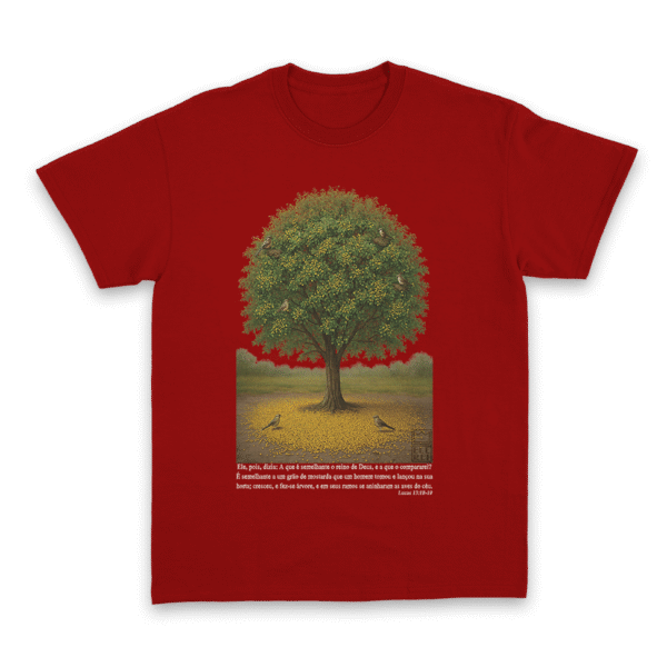 Camiseta Masculina Ele Rei – Lucas 13:18-19 (O Grão de Mostarda) - Imagem 3