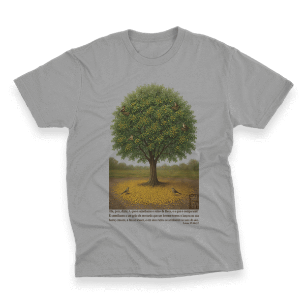 Camiseta Plus Size Ele Rei – Lucas 13:18-19 (O Grão de Mostarda)