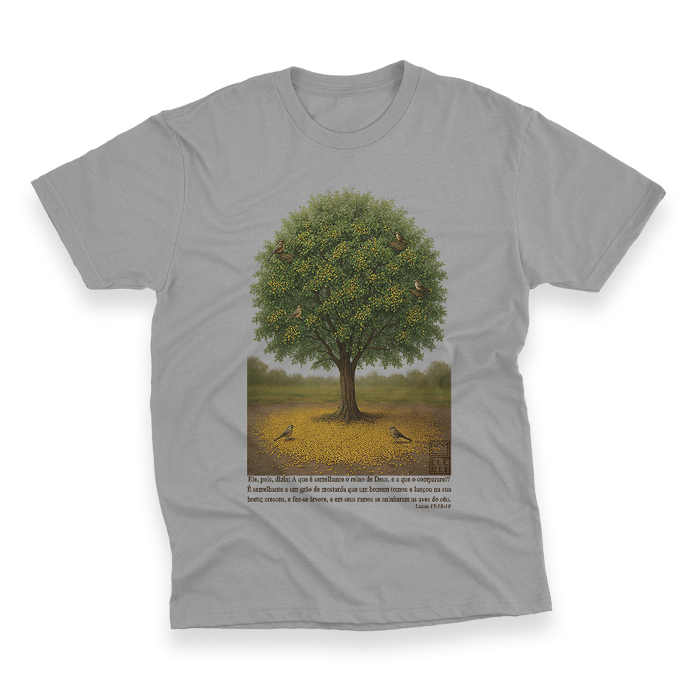 Camiseta Plus Size Ele Rei – Lucas 13:18-19 (O Grão de Mostarda)