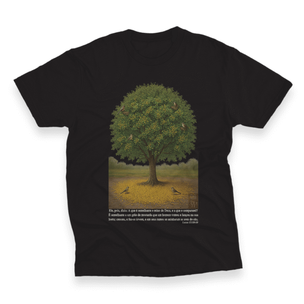 Camiseta Plus Size Ele Rei – Lucas 13:18-19 (O Grão de Mostarda) - Imagem 2